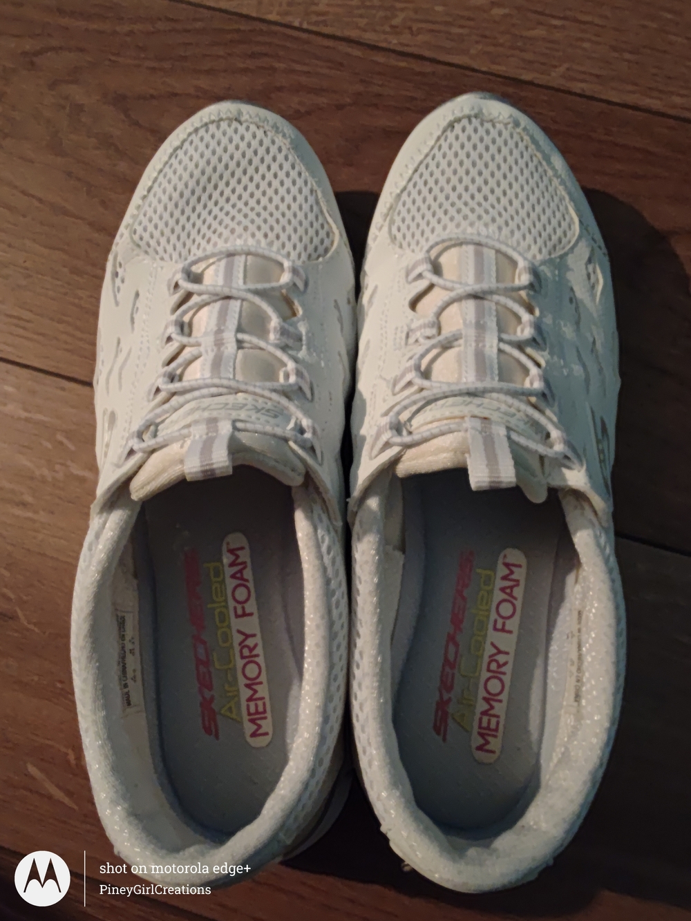 Skechers Memory Foam White Athletic Sneakers